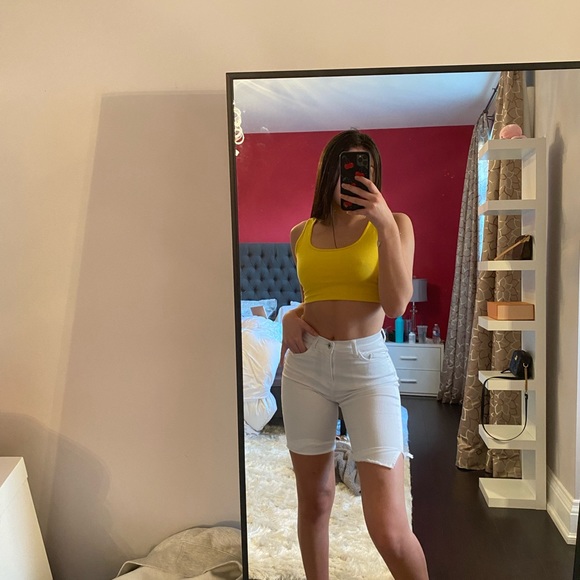 Yellow Cropped Top - Picture 2 of 2